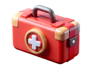 first aid kit icon 3d rendering