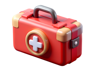first aid kit icon 3d rendering