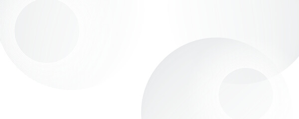 White geometric abstract background overlap layer on bright space with lines effect decoration. Modern graphic design element circles style concept for banner. vector eps 10