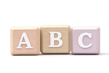ABC Wooden Blocks Educational Toys for Early Learning and Alphabet Recognition