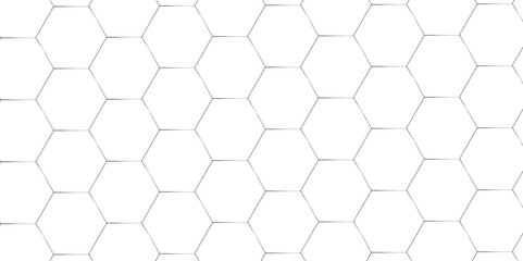 Abstract white hexagonal square digital grid pattern background with hexagons. modern hexagon polygonal technology vector. seamless bright white abstract honeycomb science digital texture background.	