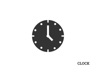 A clean, modern clock icon, suitable for websites, apps, presentations, or any design project needing a simple time-related visual element.