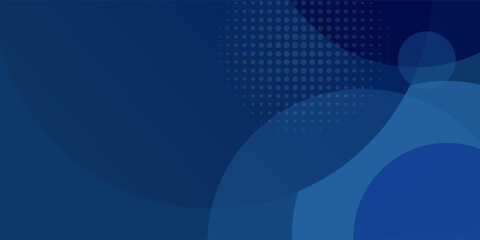 Abstract geometric blue and dark navy color background with circle shape. Vector  illustration Modern blue abstract background  the look of stainless steel  circular lines on a blue background