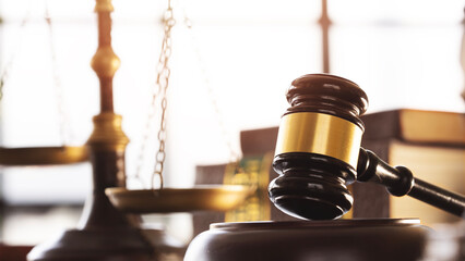 Scales of Justice symbol, legal and law concept