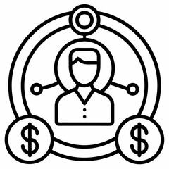 Return On Investment Line Icon Set contains Financial Strategy, Savings, Credit Score, Capital, Banking, Profit and so on icons.