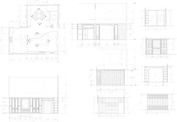 Dining room type with pantry zone is a burnishing layout plan with evation.