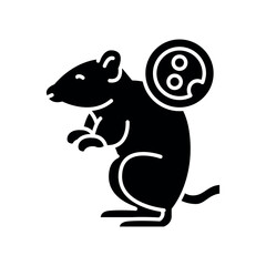 Transgenic organisms flat icon.