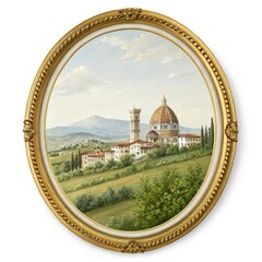 Obraz premium antique gold picture frame