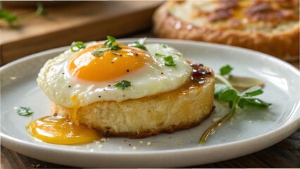 fried eggs with bacon and cheese