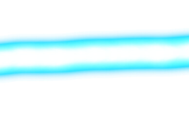 Transparent blue neon long line glowing