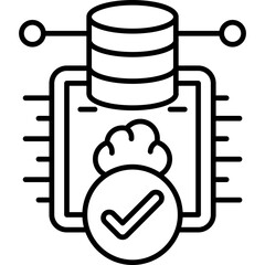 Cloud Processing Icon Vector Element