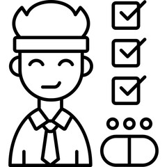 Prescription Icon Vector Element