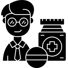 Drug Icon Vector Element