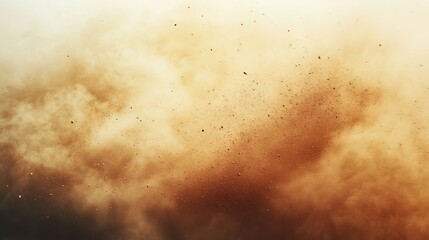 Dramatic Brown Dust Cloud Explosion Texture Background Abstract Powerful Fiery Orange Sandstorm Desert Storm Particles Air Motion Dynamic Energy Powerful Force Natural Phenomenon Dusty Atmosphere     