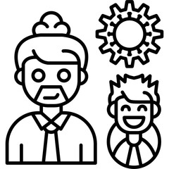 Teamwork Icon Vector Element