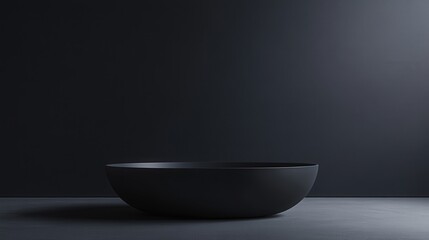a solid black background creates a polished, professional space for product photography, enhancing its visual impact for advertising and promotion.