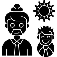 Teamwork Icon Vector Element