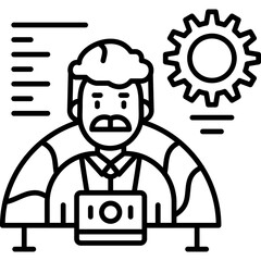 Outsourcing Icon Vector Element