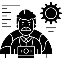 Outsourcing Icon Vector Element