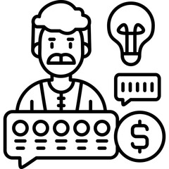 Discussion Icon Vector Element