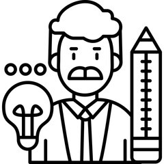 Creative Idea Icon Vector Element