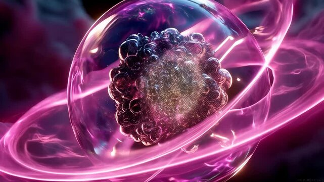 Microscopic Biological Cell Structure