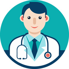 vector illustration of a doctor