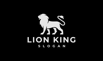 lion logo vector illustration, luxury lion logo template