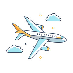 airplane icon, airplane vector illustration-simple illustration of airplane, perfect for airplane logos and icons