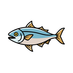 amberjack icon, amberjack vector illustration-simple illustration of amberjack, perfect for amberjack logos and icons
