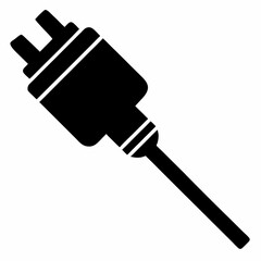 Basic Cable Connector Black Vector