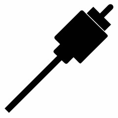 Basic Cable Connector Black Vector