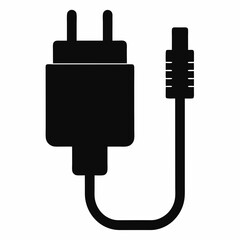 Basic Cable Connector Black Vector