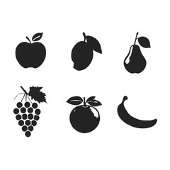 Fruit Icon Set Vector Art, Icons, and Graphics
