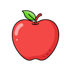apple icon, apple vector illustration-simple illustration of apple, perfect for apple logos and icons