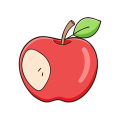 apple icon, apple vector illustration-simple illustration of apple, perfect for apple logos and icons
