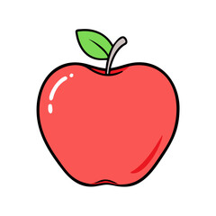 apple icon, apple vector illustration-simple illustration of apple, perfect for apple logos and icons