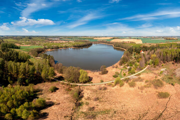 Wiosna na Warmii w północno-wschodniej Polsce.