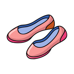ballet flats icon, ballet flats vector illustration-simple illustration of ballet flats, perfect for ballet flats logos and icons
