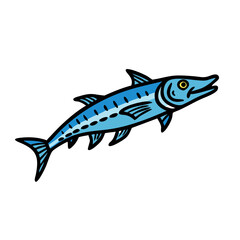 barracuda icon, barracuda vector illustration-simple illustration of barracuda, perfect for barracuda logos and icons