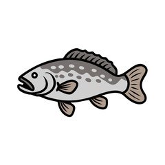 barramundi icon, barramundi vector illustration-simple illustration of barramundi, perfect for barramundi logos and icons