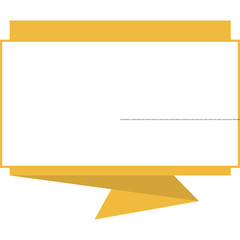 Obraz premium Banner Fold Shape