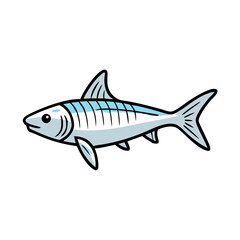 bonefish icon, bonefish vector illustration-simple illustration of bonefish, perfect for bonefish logos and icons