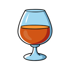brandy snifter icon, brandy snifter vector illustration-simple illustration of brandy snifter, perfect for brandy snifter logos and icons