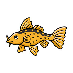 bristlenose pleco fish icon, bristlenose pleco fish vector illustration-simple illustration of bristlenose pleco fish, perfect for bristlenose pleco fish logos and icons