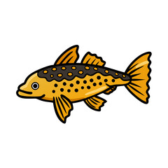 bristlenose pleco fish icon, bristlenose pleco fish vector illustration-simple illustration of bristlenose pleco fish, perfect for bristlenose pleco fish logos and icons