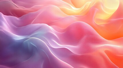 Fototapeta premium Abstract flowing fabric textures in pastel colors