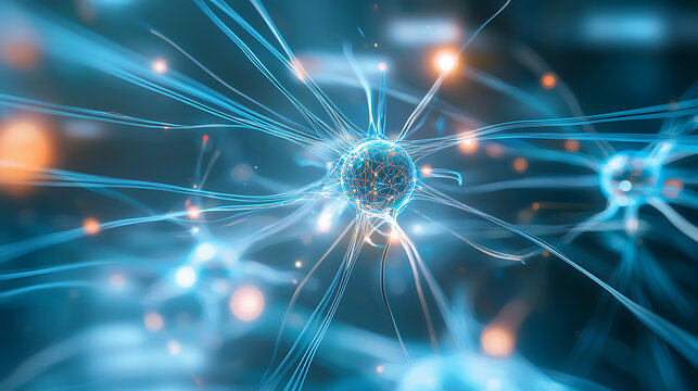 Exploring molecular dynamics cellular interactions in a virtual lab science futuristic immersive view - Powered by Adobe