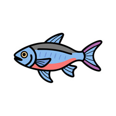 congo tetra fish icon, congo tetra fish vector illustration-simple illustration of congo tetra fish, perfect for congo tetra fish logos and icons