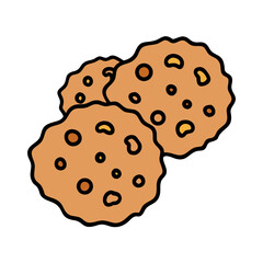 cookies icon, cookies vector illustration-simple illustration of cookies, perfect for cookies logos and icons